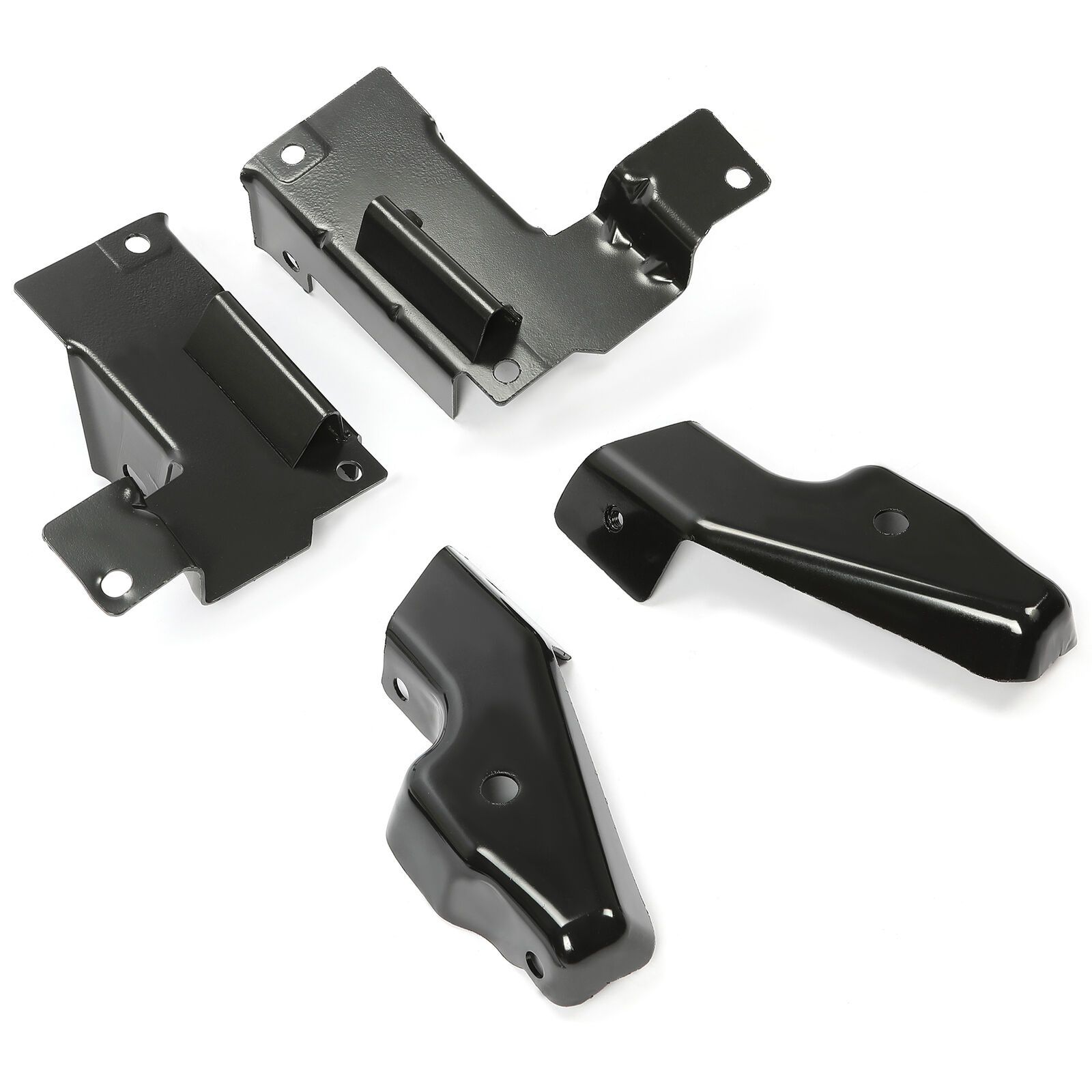 4PCS Front Steel Bumper Brackets Set For Chevy 03-06 Chevy Silverado 1500-3500