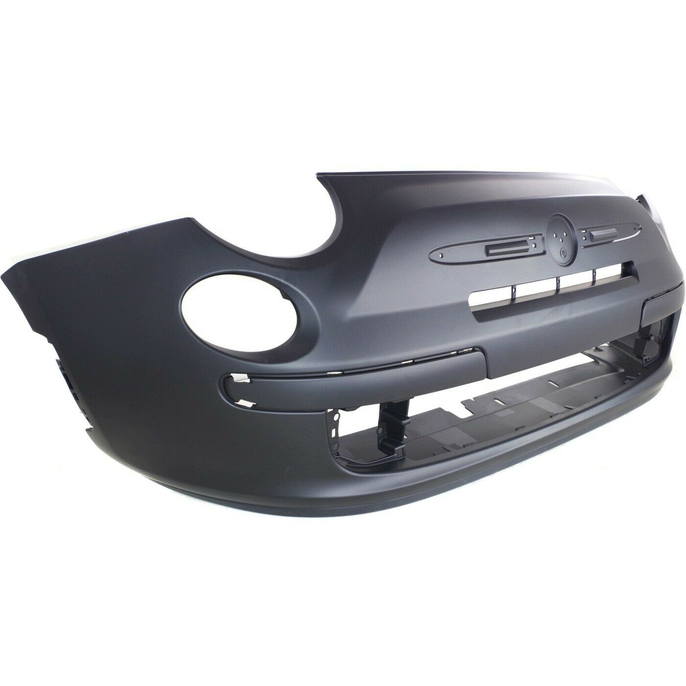 Bumper Cover For 2012-2017 Fiat 500 With Chrome Insert Fog Light Holes Front