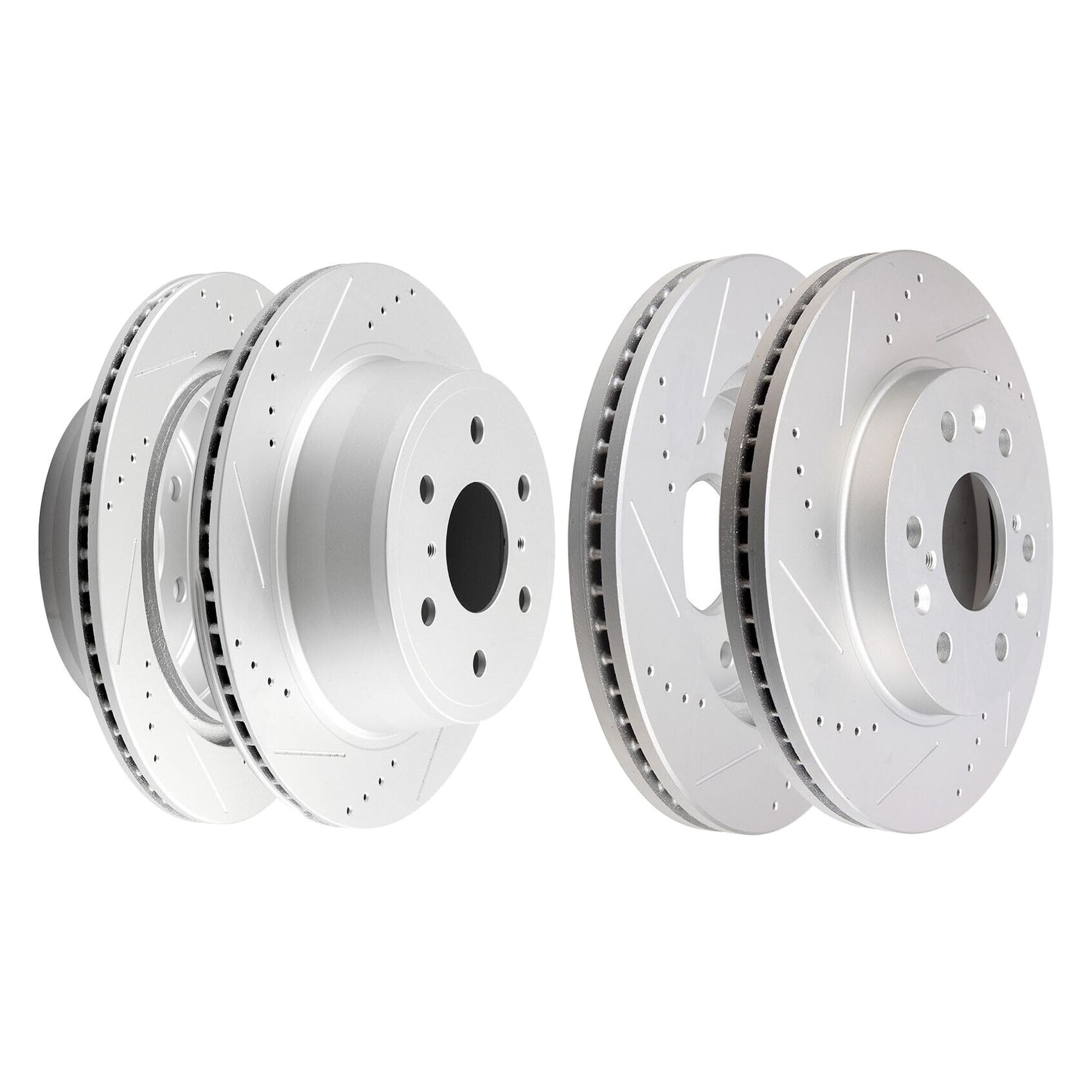 For 07-20 Tahoe GMC 07-19 Sierra 1500 329.9mm Front Rear Drill Slot Brake Rotor