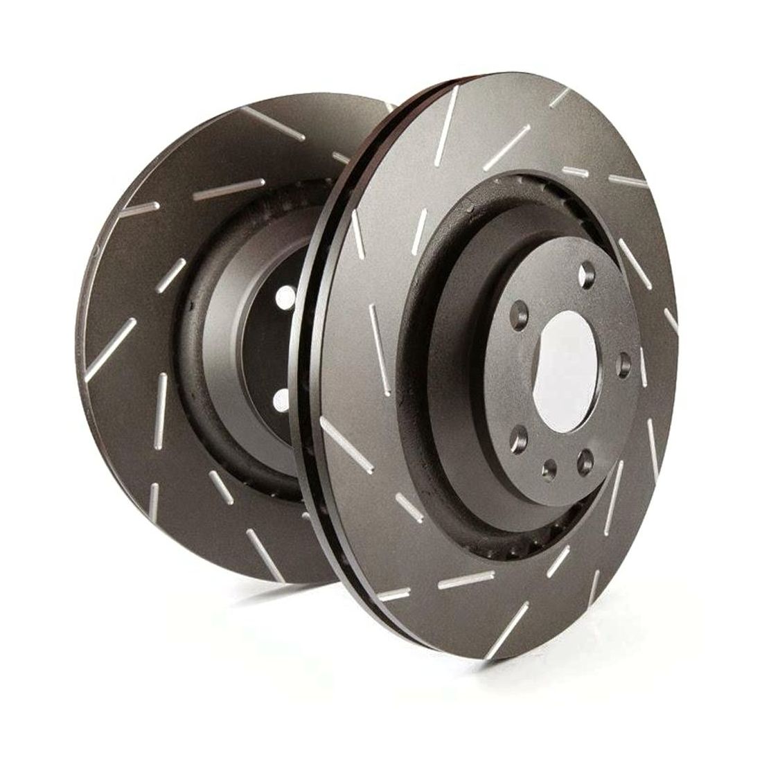 For 04-08 TL Brakes R7199 Slotted Rotors Feature A Narrow Slot To Wind Noise