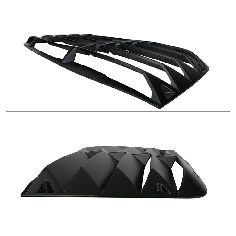For Dodge 08-23 Challenger Rear Window Louver Cover Sun Visor Shade Matte Black