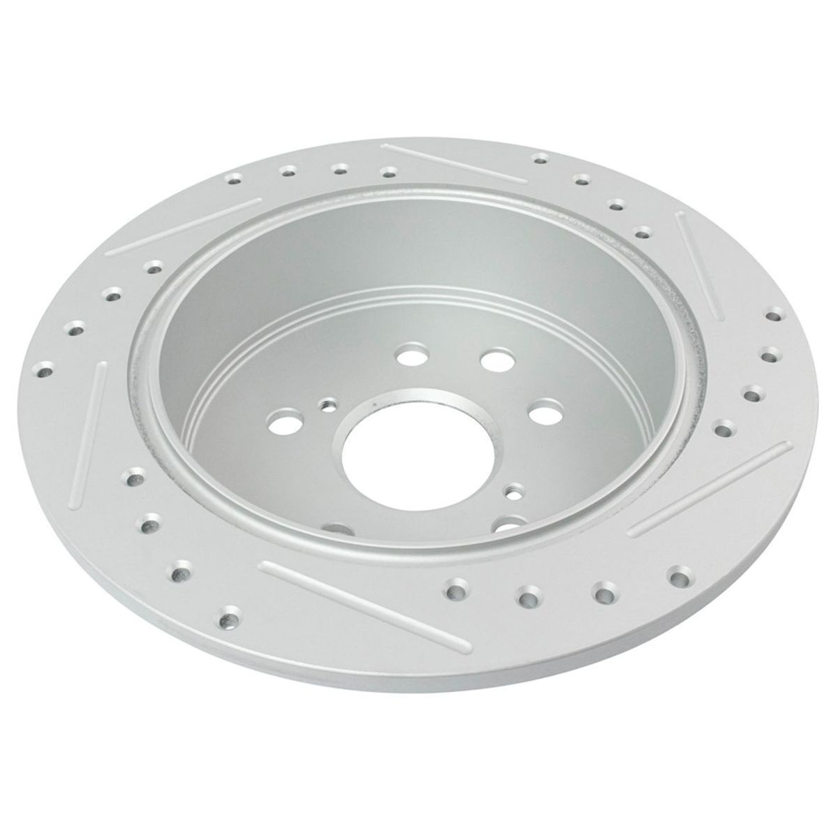Front & Rear Performance Brake Rotor Drilled Slotted & Ceramic Pad Kit