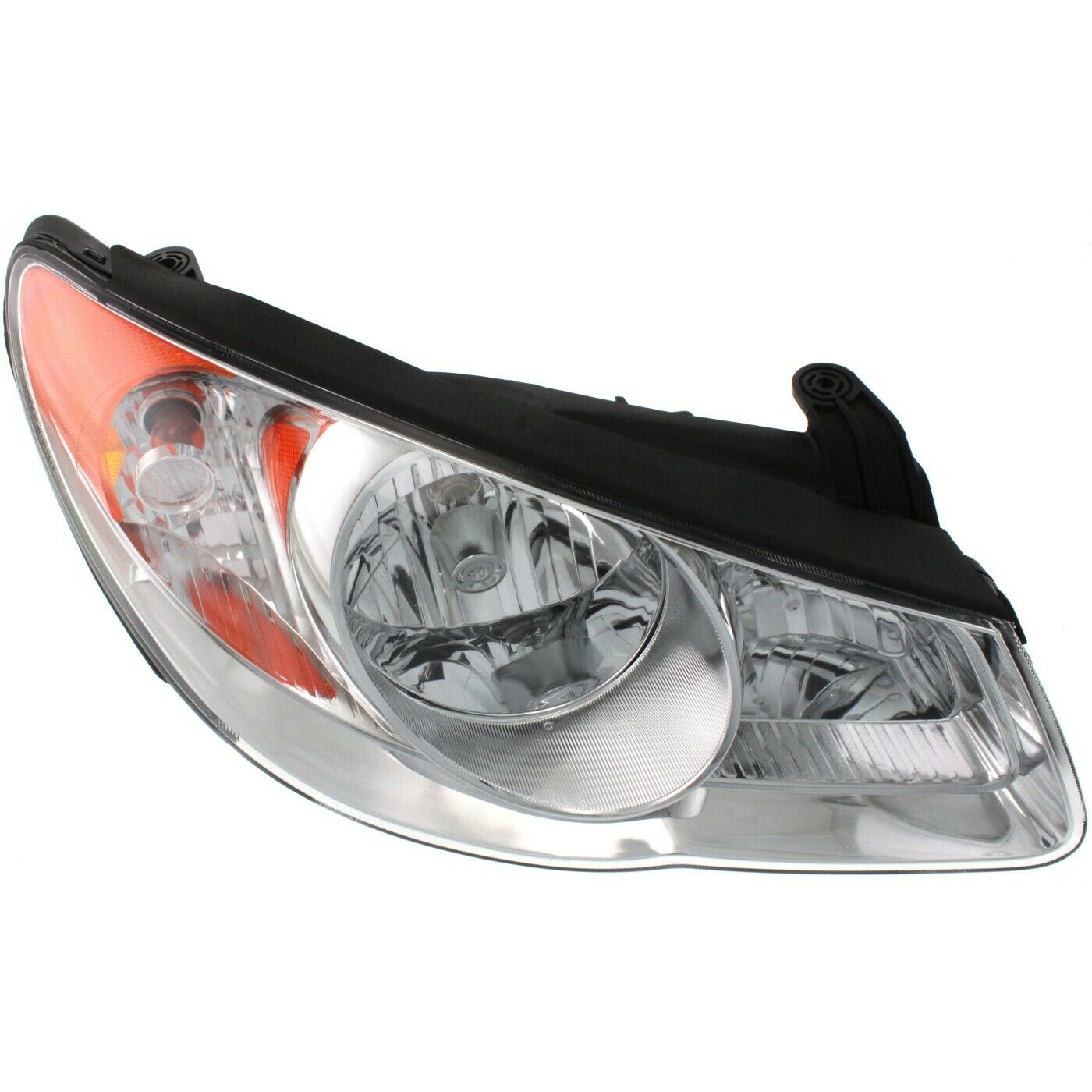 2X LH&RH Headlight 07-09 Elantra Sedan 09 Elantra Hatchback Clear Lens With Bulb
