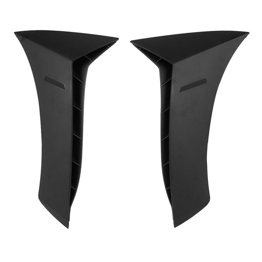 Fits 15-18 Benz W205 C-Class 4DR Sedan Side Fender Vent Trim Matte Black ABS 2PC