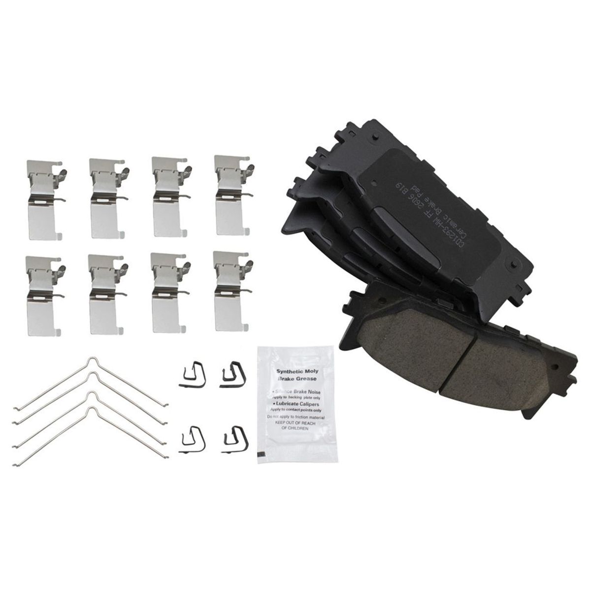 Front & Rear Ceramic Brake Pad & Disc Rotor Kit W/Chemicals For Toyota Camry