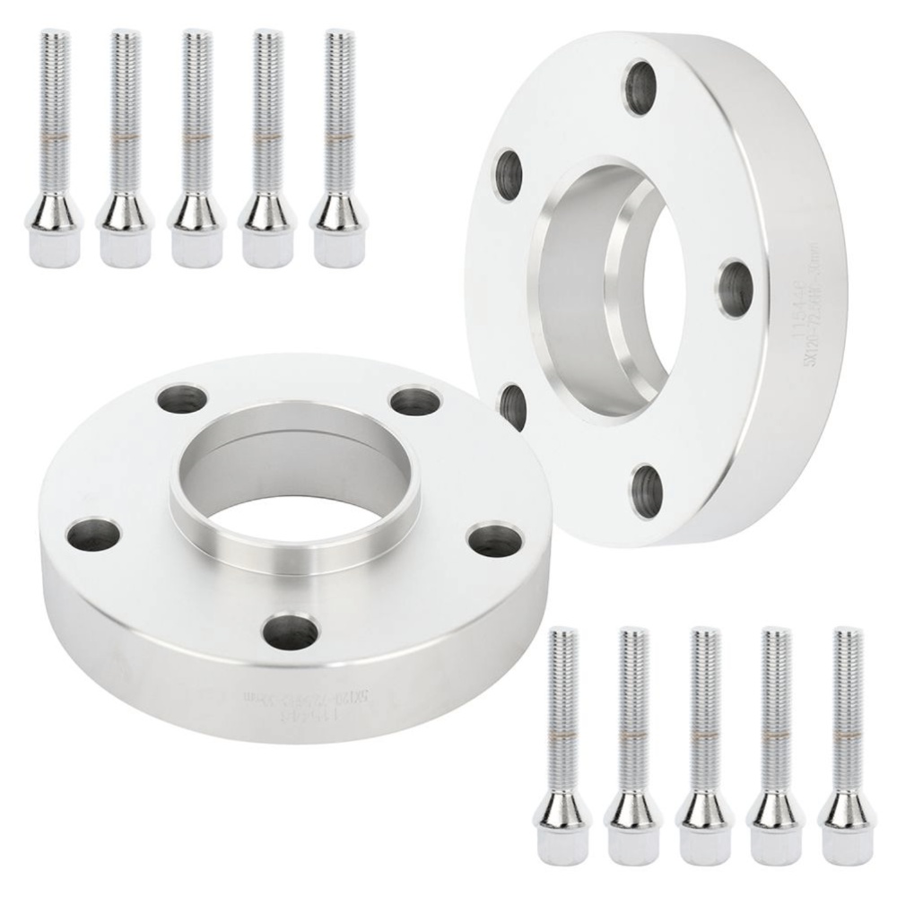 2 Sets Of - 30mm Hubcentric Wheel Spacers Kit 5x120 For BMW E36 E46 E60 E61 E62 E90