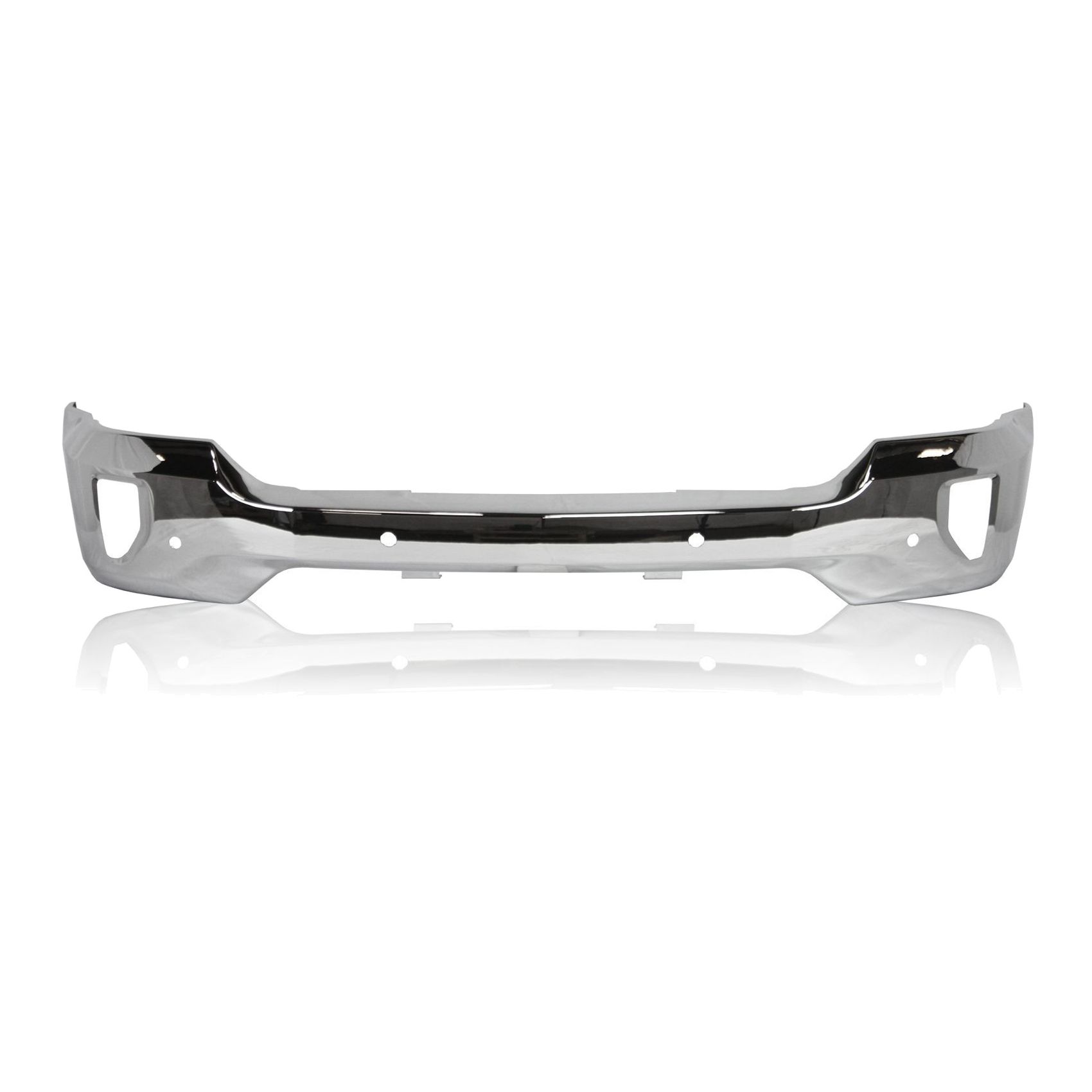 Chrome Front Bumper Bar For 2016-2018 Silverado 1500 High Country W/Park & Fog