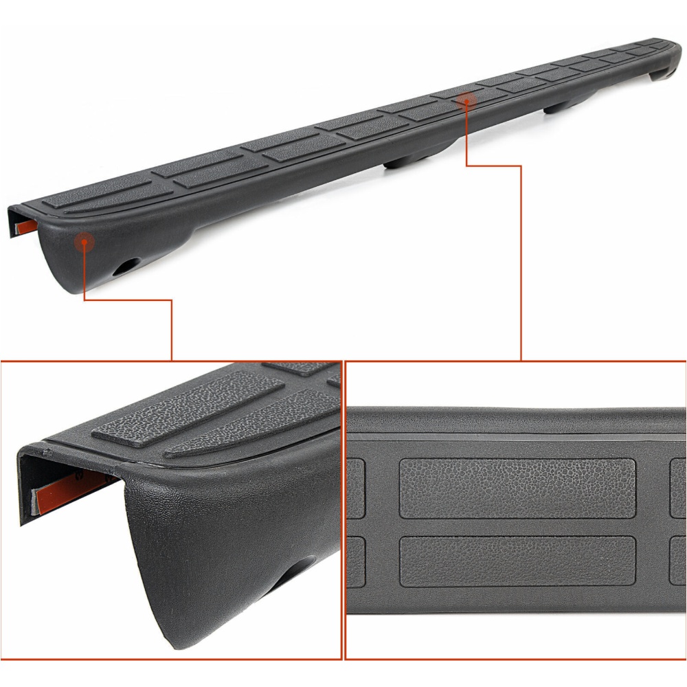 Tailgate Spoiler Cap Molding Top Protector For Classic Sierra Silverado Black