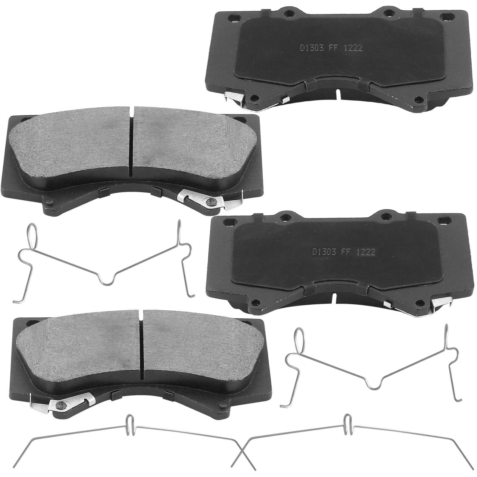 For LX570 Land Cruiser Sequoia Tundra Front Ceramic Brake Pads W/Hardware