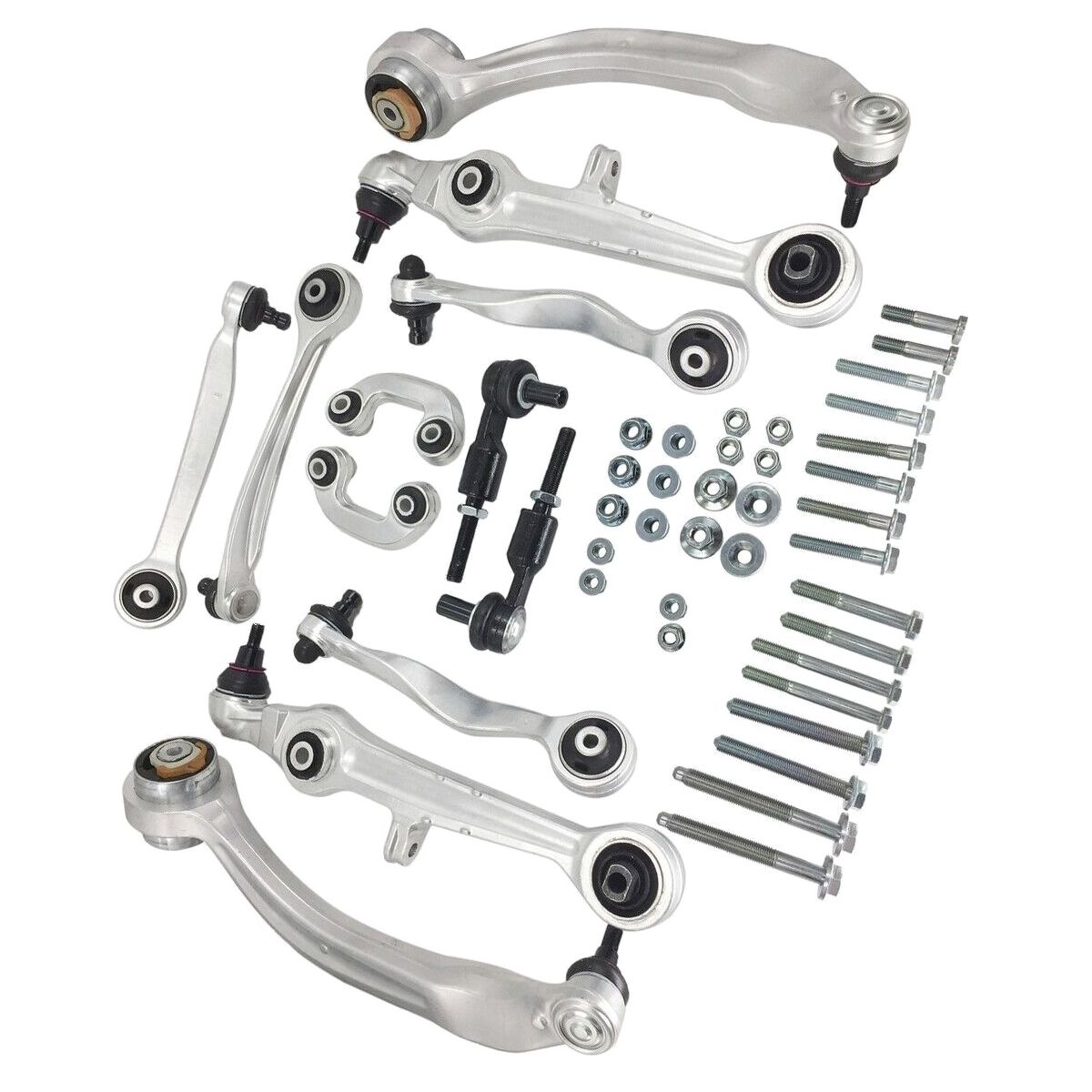 For 2001 A4 Avant Luxury Wagon 12Pcs Front Suspension Kit Control Arm Tie Rod