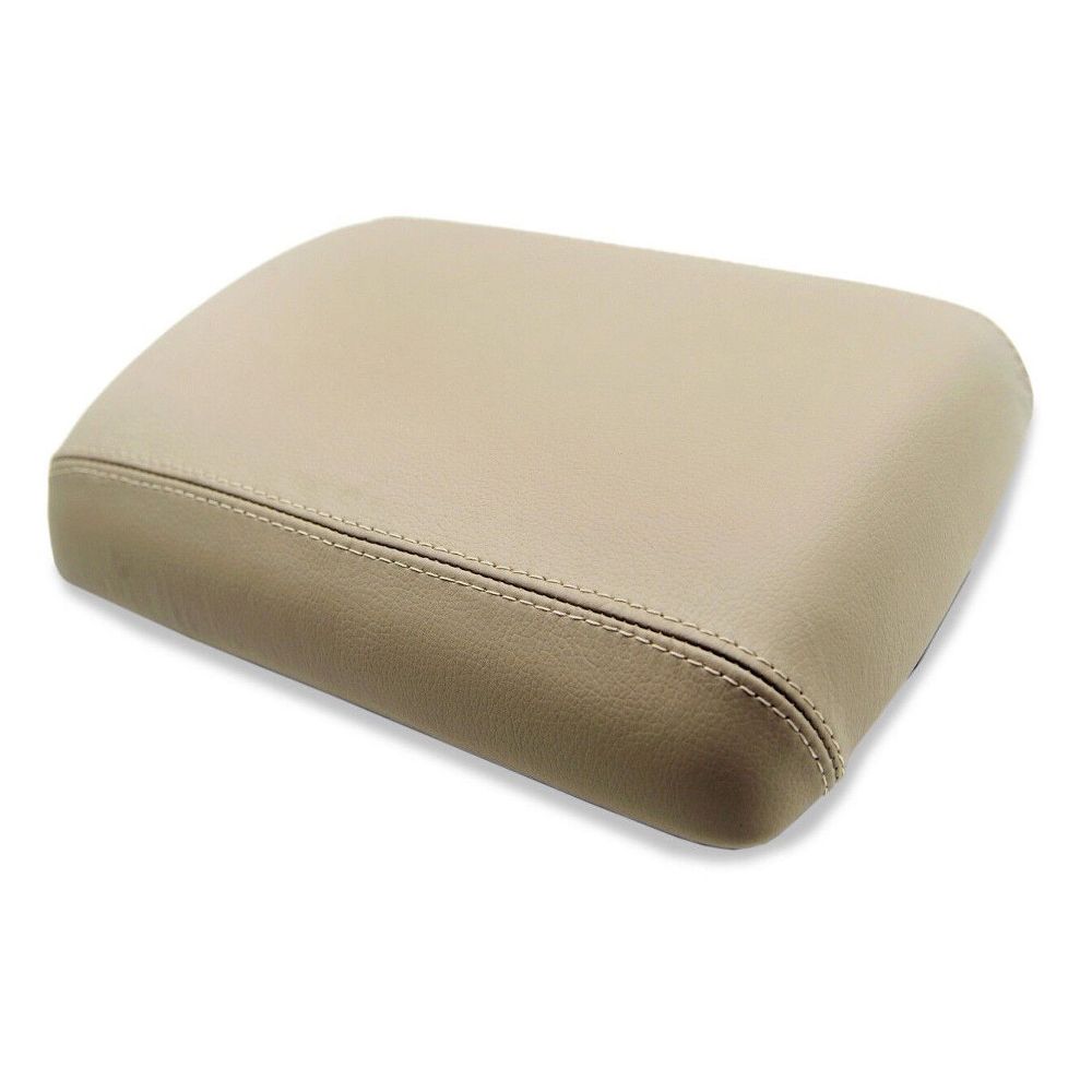 Center Console Armrest Cover Leather Synthetic For Nissan 05-12 Pathfinder Beige