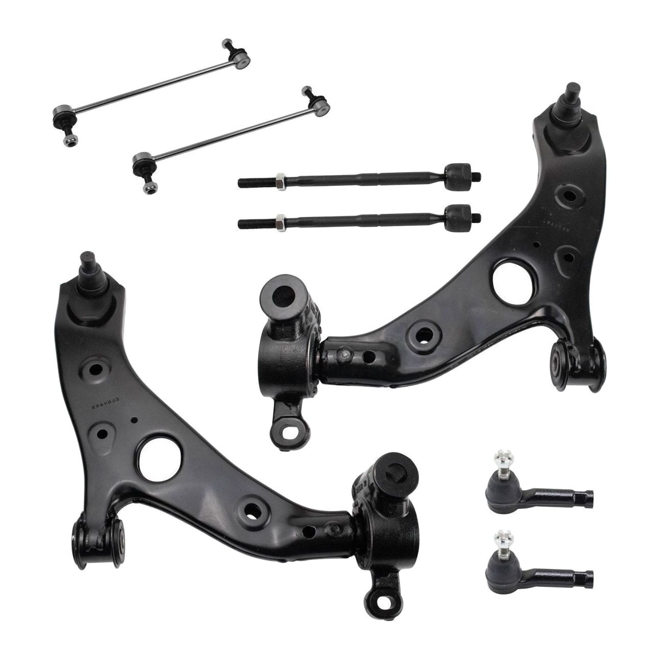 Front Control Arm Ball Joint Sway Bar Tie Rod Steering Suspension Kit 8pc