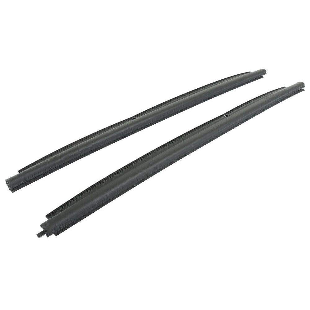 For Cadillac 2002-2006 Escalade Set Of 2 Front Outer Window Sweep Pair Black