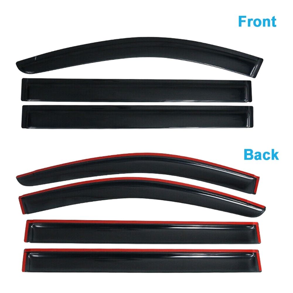 Fits 08-16 Chrysler Town 08-18 Grand Caravan Acrylic Window Visor Rain Sun Guard