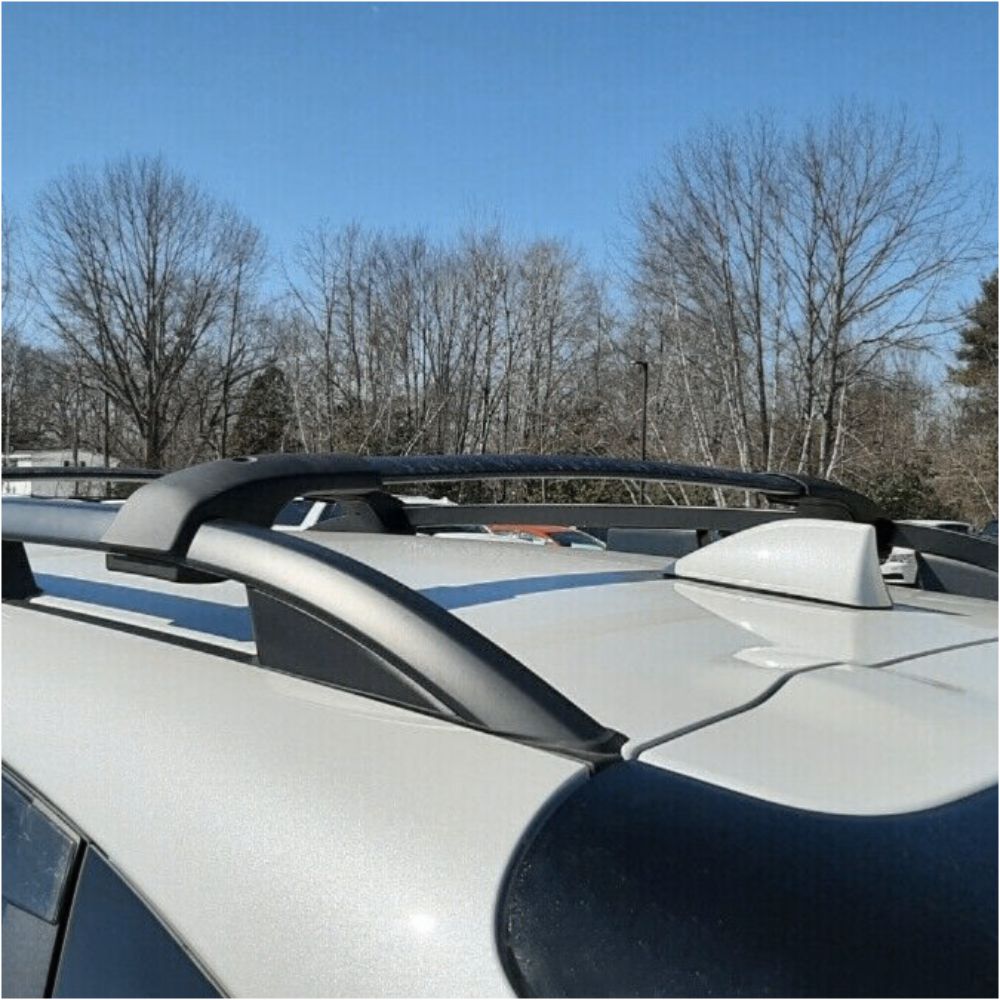 For 2018-2021 Subaru Crosstrek Aero-Style Black Roof Rack Cross Bar Set
