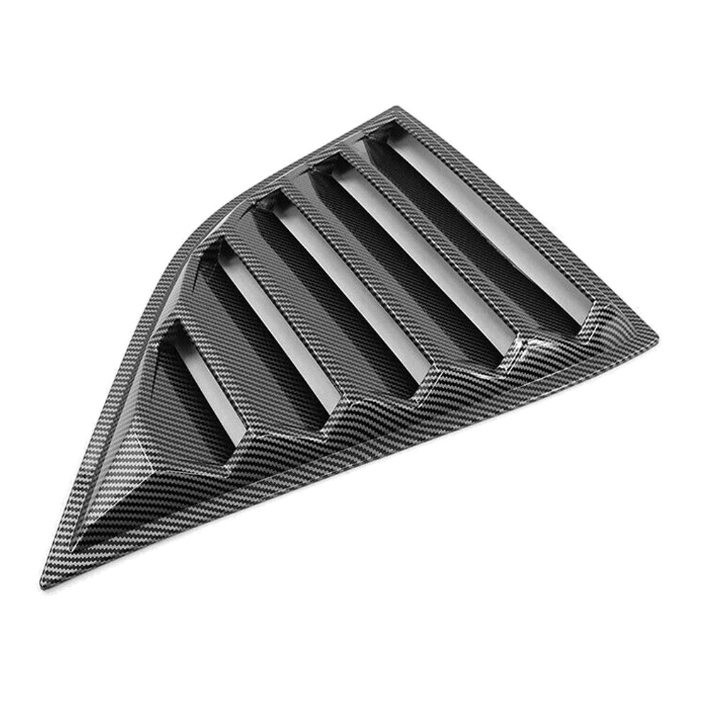 Fits 08-23 Dodge Challenger XE V4 Style Carbon Fiber Print Side Window Louvers