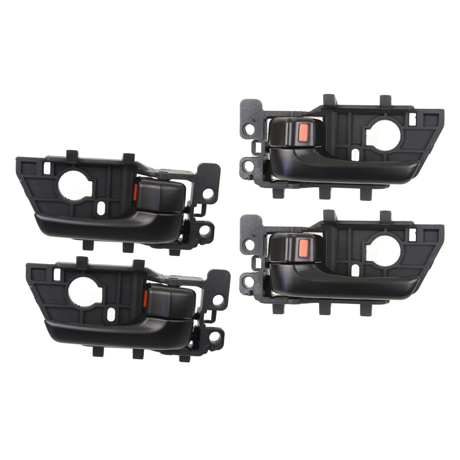 Set Of 4 Interior Door Handles Front & Rear Driver Passenger Side Sedan For Kia