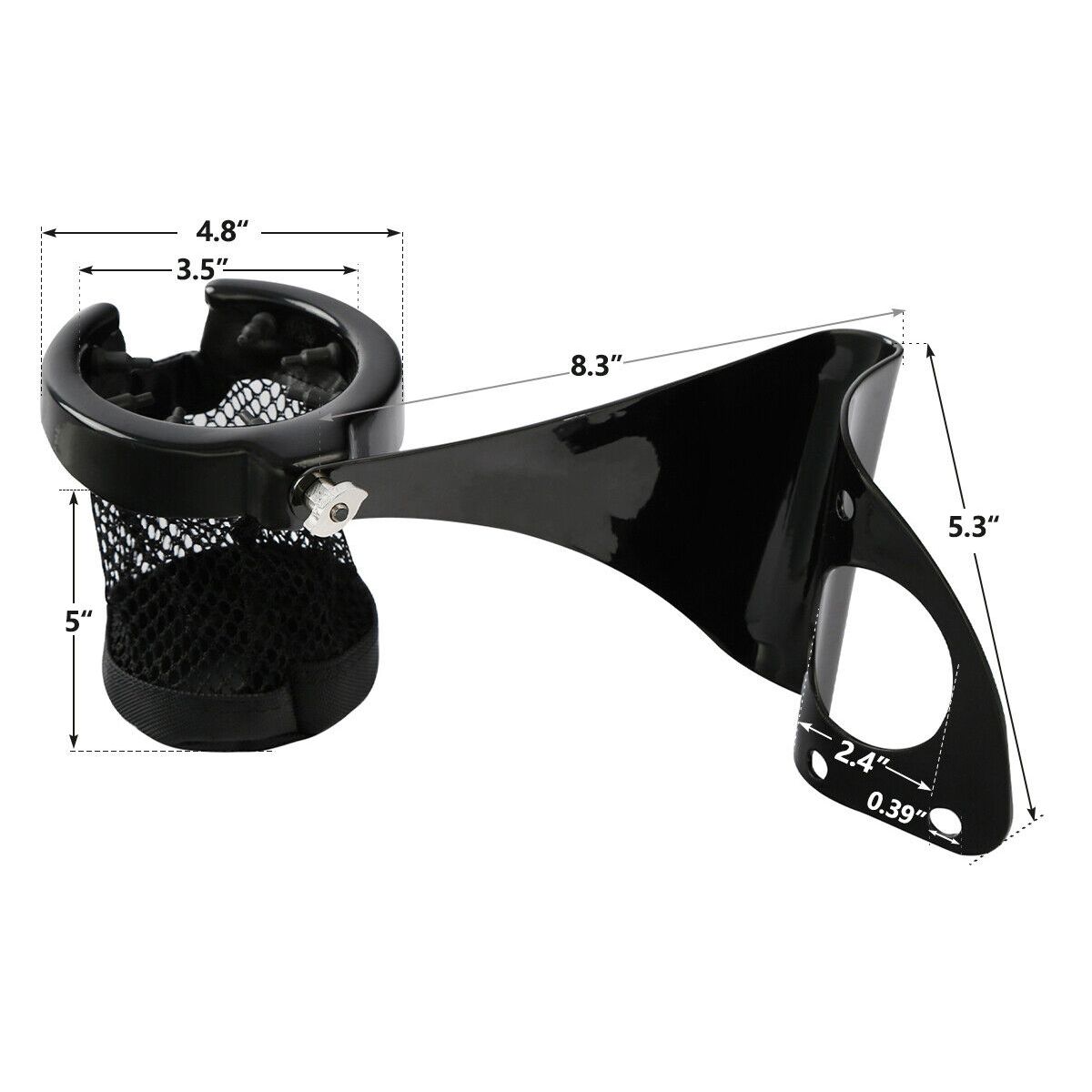 For 15-16 Harley-Davidson Electra Glide Low Rear Drink Cup Holder Passenger