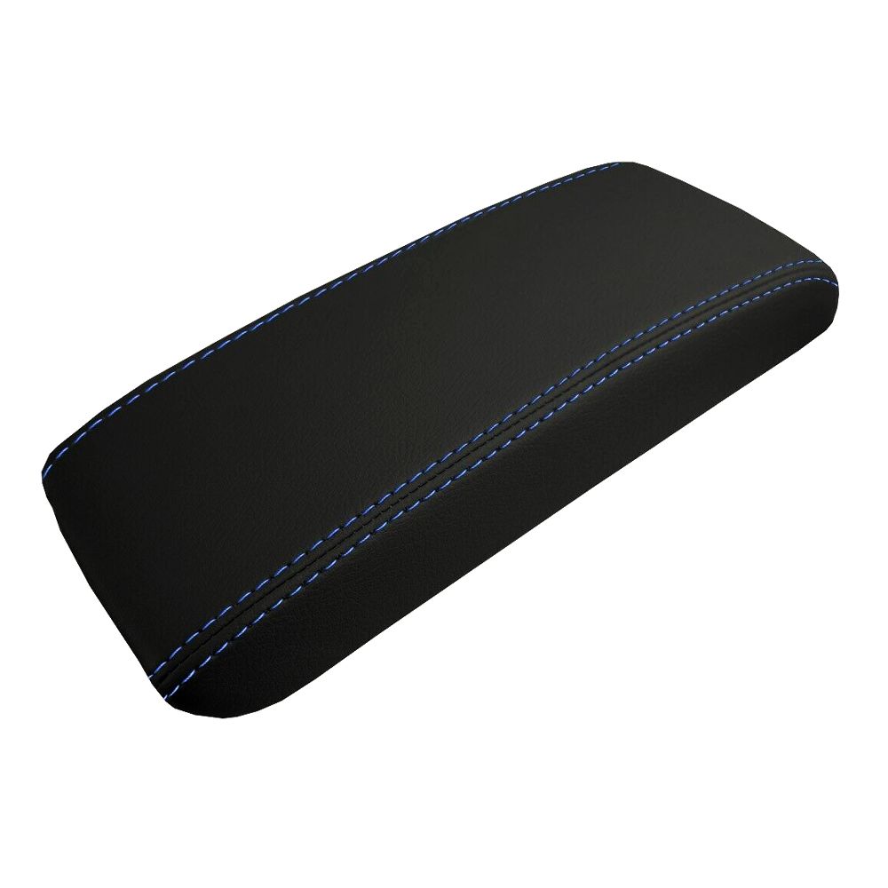Console Lid Armrest Cover Leather For 97-99 CL Premium 97-98 CL Base Blue Stitch