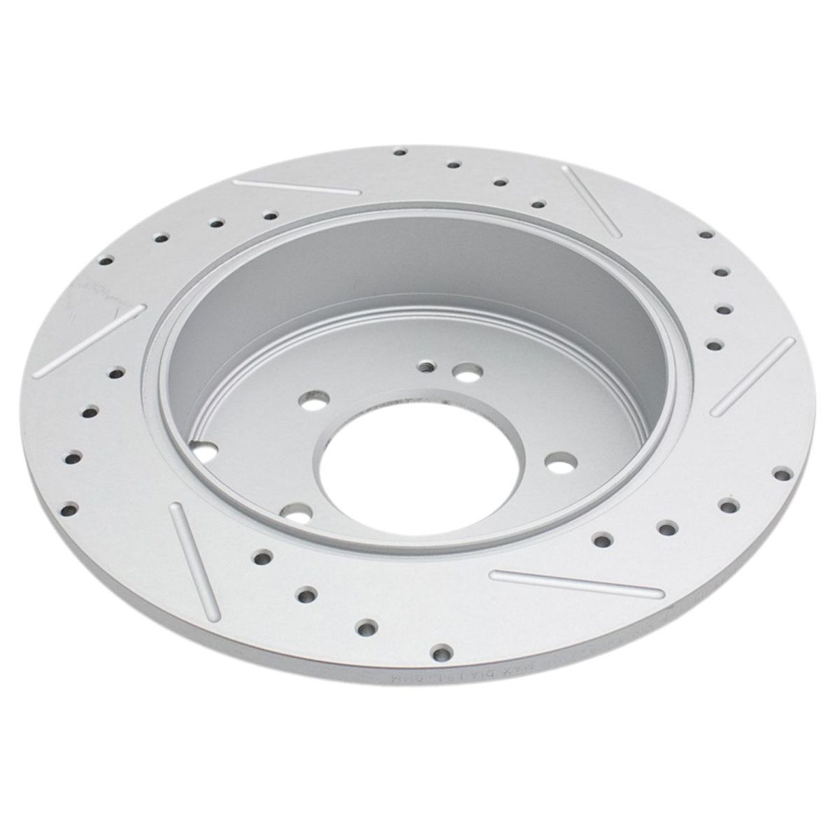 For 2009-2015 Lancer Performance Brake Rotor Drilled Slotted Rear Coated Pair
