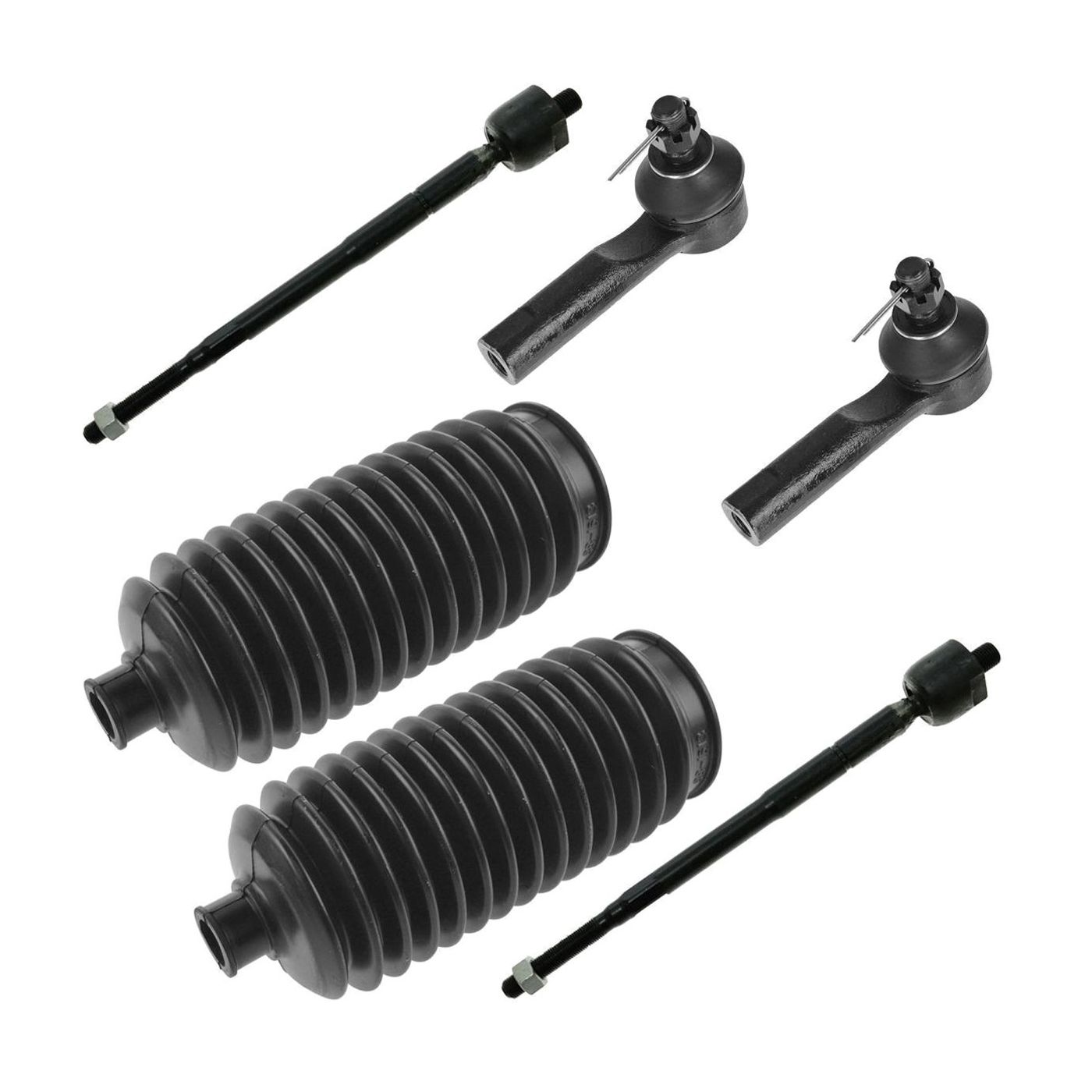 For 98-01 Altima Front Inner Outer Tie Rod End Steering Bellow Kit Set Of 6
