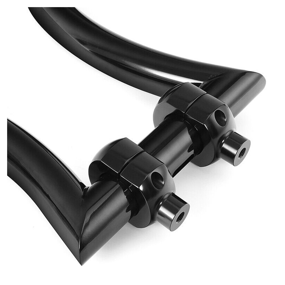 Black 16" Rise 2" Ape Hanger Handlebar & Risers For Harley-Davidson
