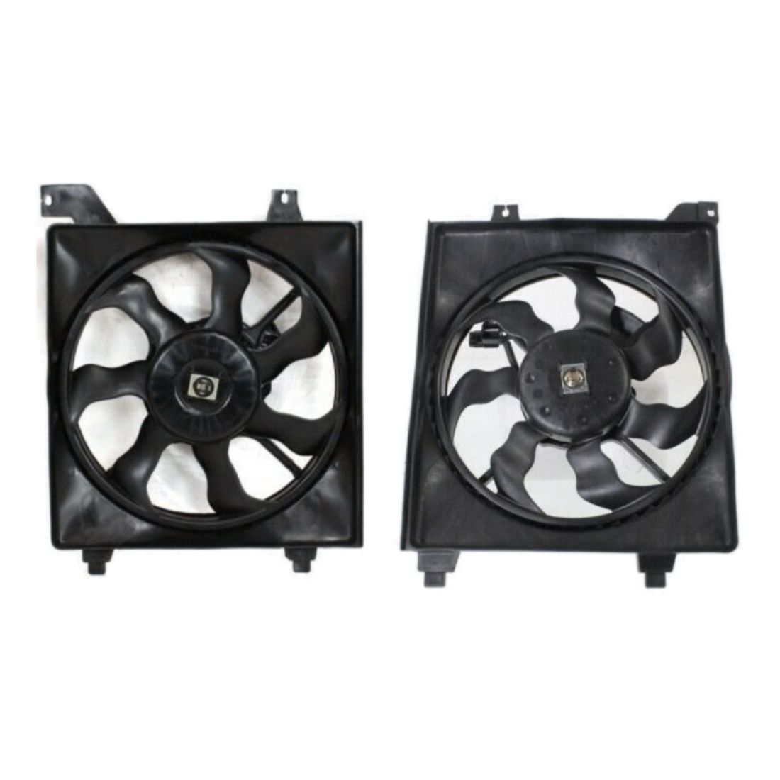 Radiator Cooling Fan W/ A/C Condenser Fan For 2007-2011 Hyundai Accent Set Of 2