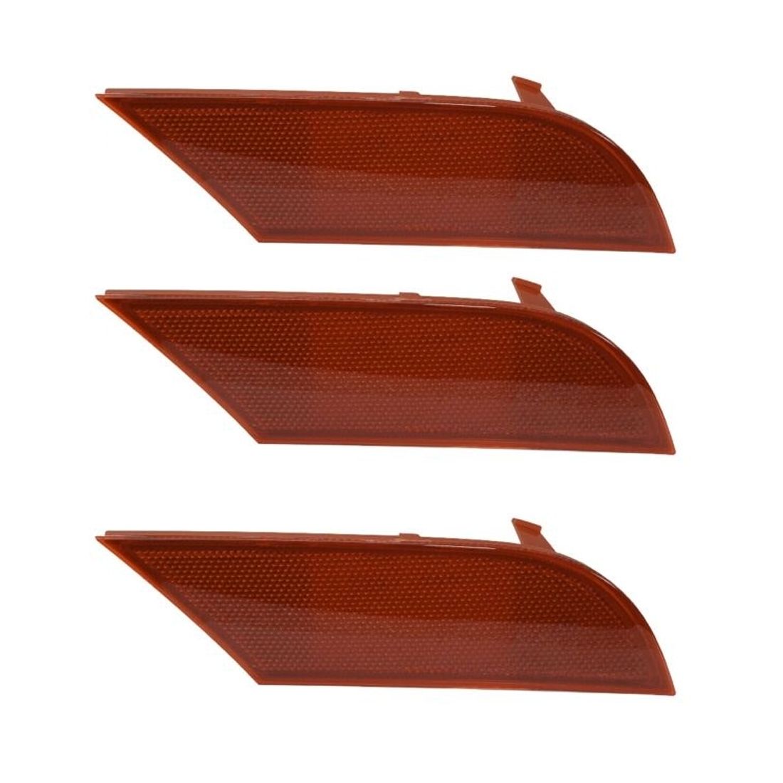 3 Sets Of - For Escape Bumper Face Bar Reflector Light Lamp Rear Driver Left Side