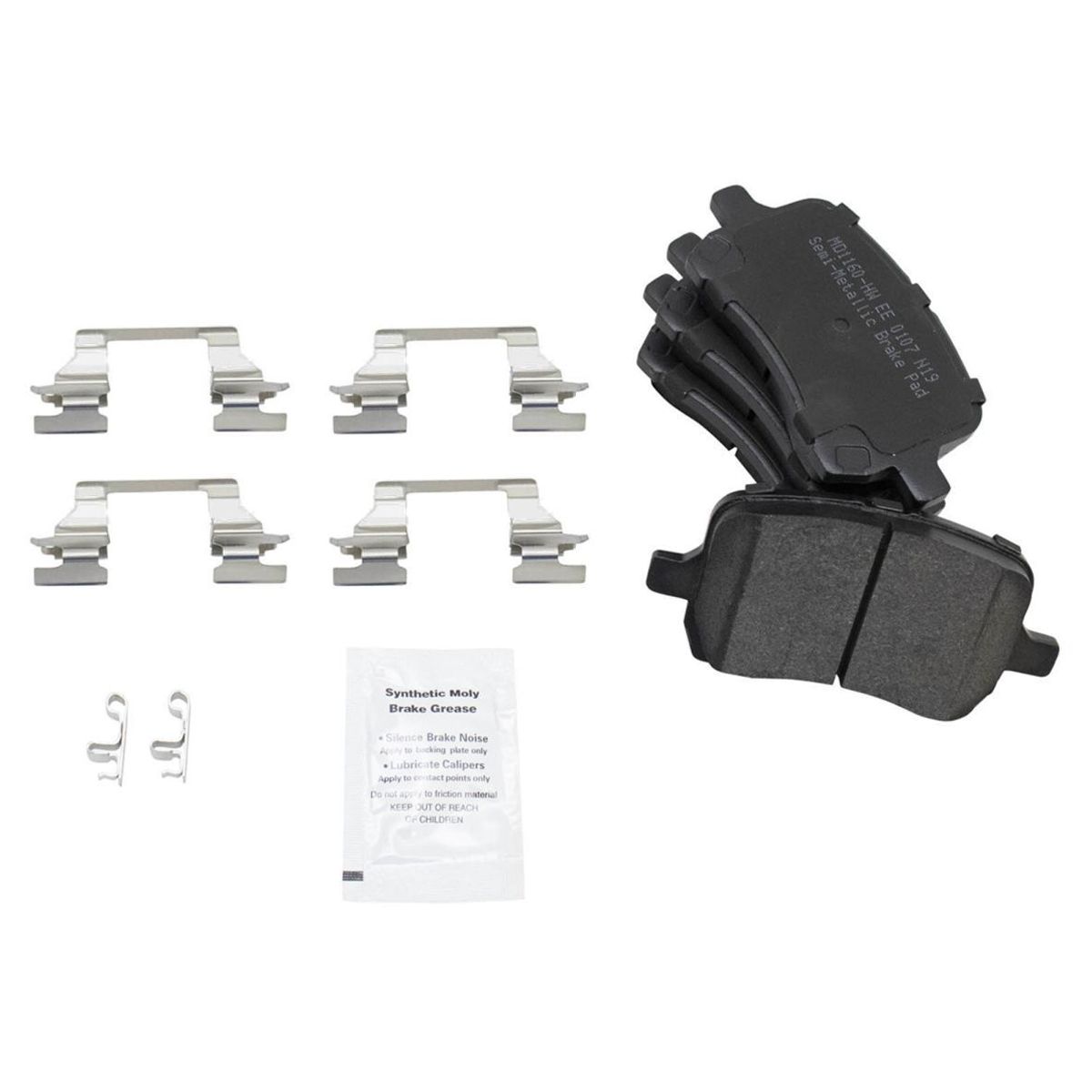 For 2005-2008 G6 Malibu Front Semi-Metallic Brake Pad Hub & Performance Rotor Kit