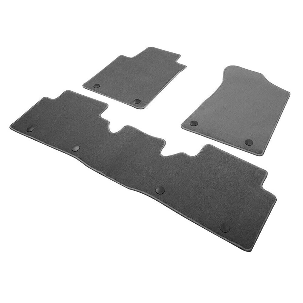 For 2017-2023 Armada SL Sport Utility Front Rear Floor Mats Nylon 3PCS-Gray