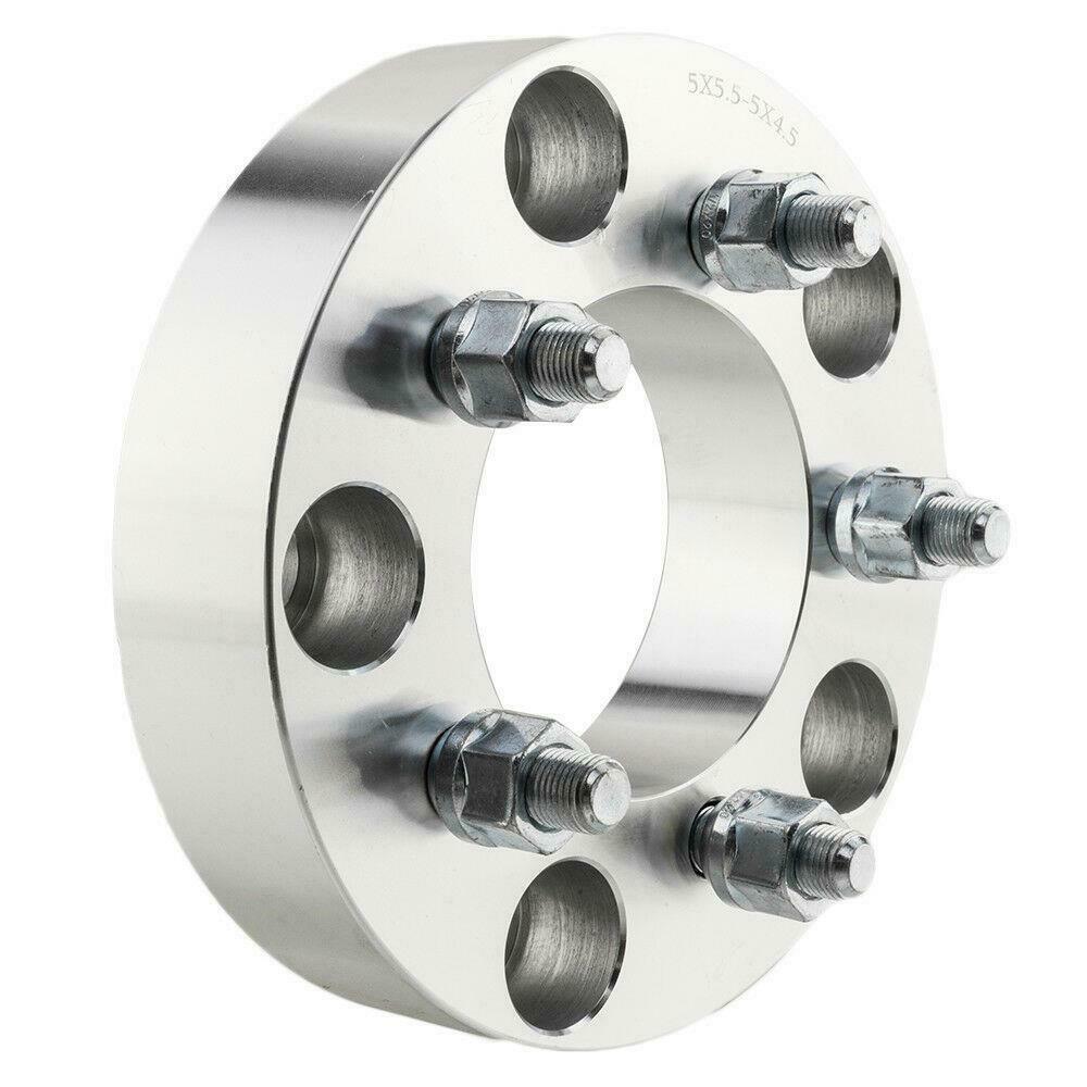 (2) For Ford Dodge Dakota 1.5" Thick 5x5.5 To 5x4.5 Wheel Spacers Adapters 1/2"