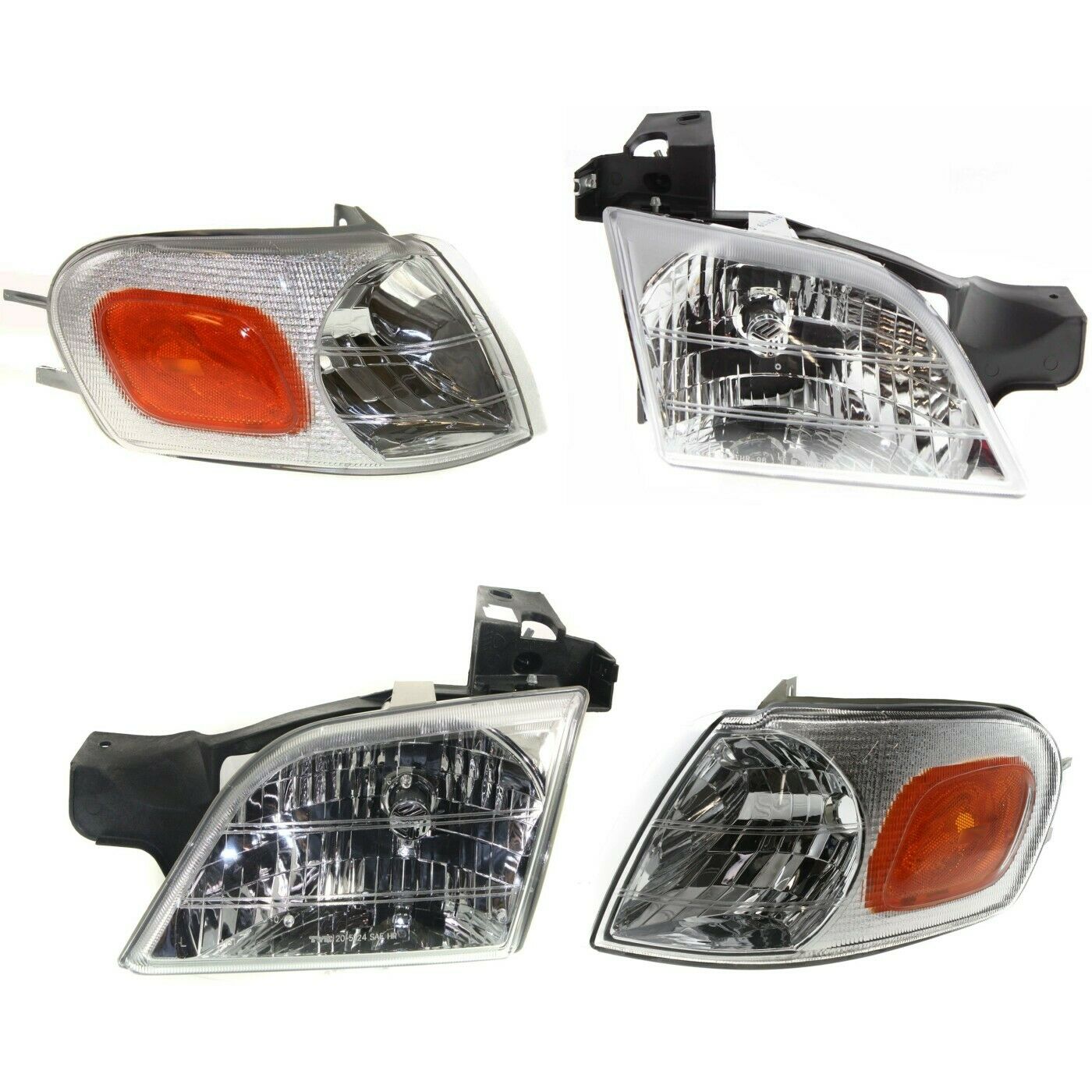 For Venture Silhouette Montana Trans Sport Headlights W/Signal Corner Lights 4PC