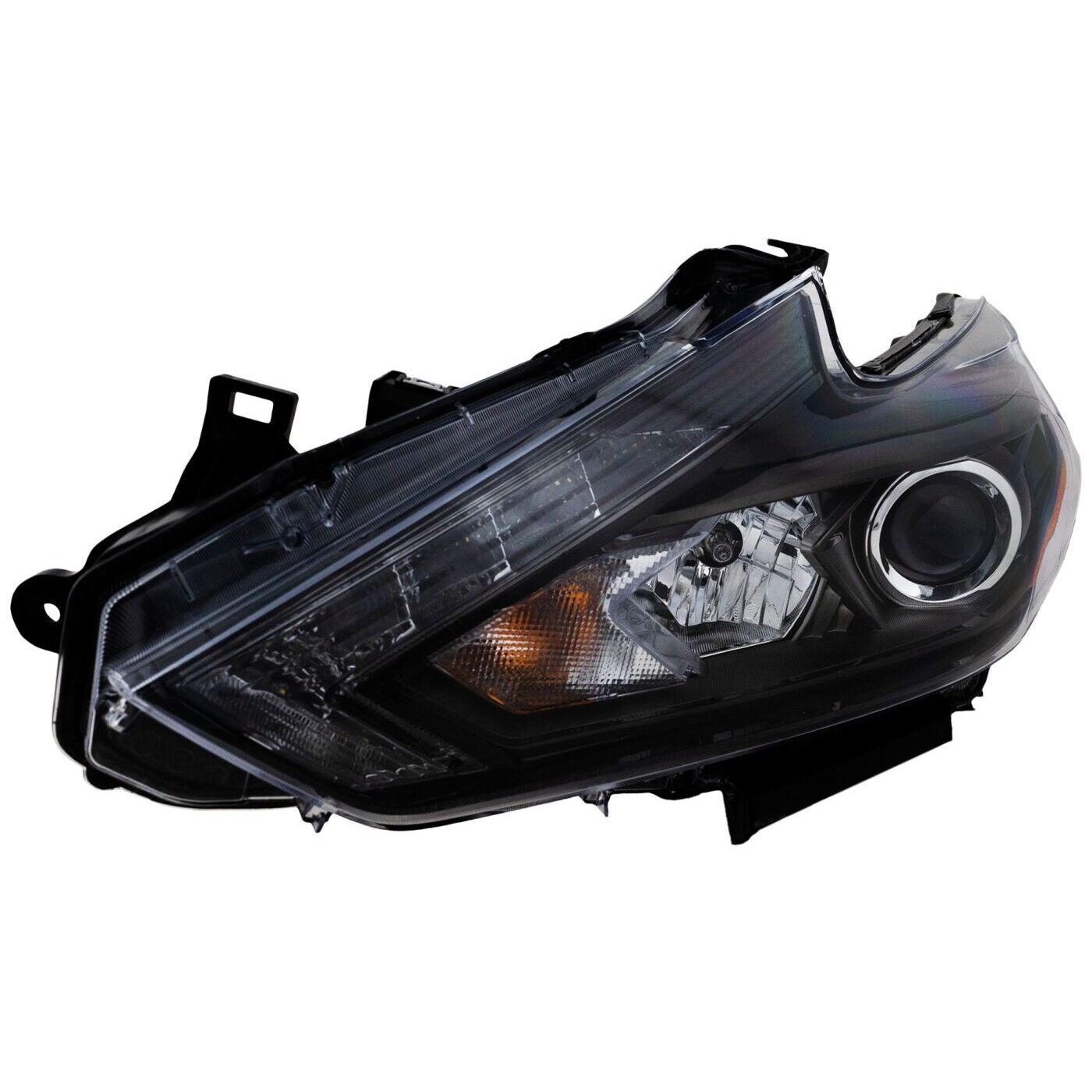 Headlight Set For 2016-2018 Altima SR Left And Right Led Smoked Housing 2pc