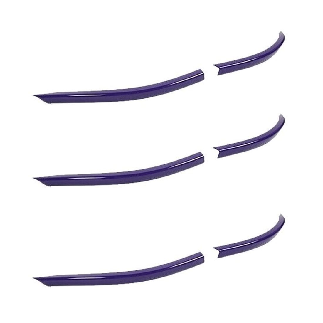 3 Sets Of - Purple Front Bumper Lip Cover Trim Protector