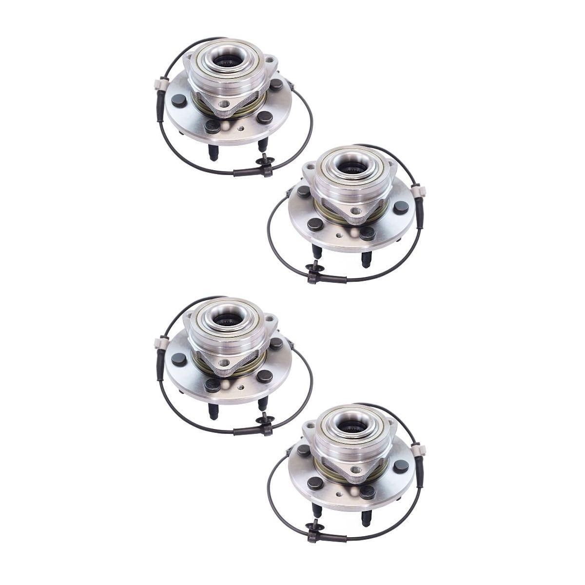 2 Sets Of - Front Wheel Bearing & Hub Assembly Left/Right Set For Cadillac Chevy GMC