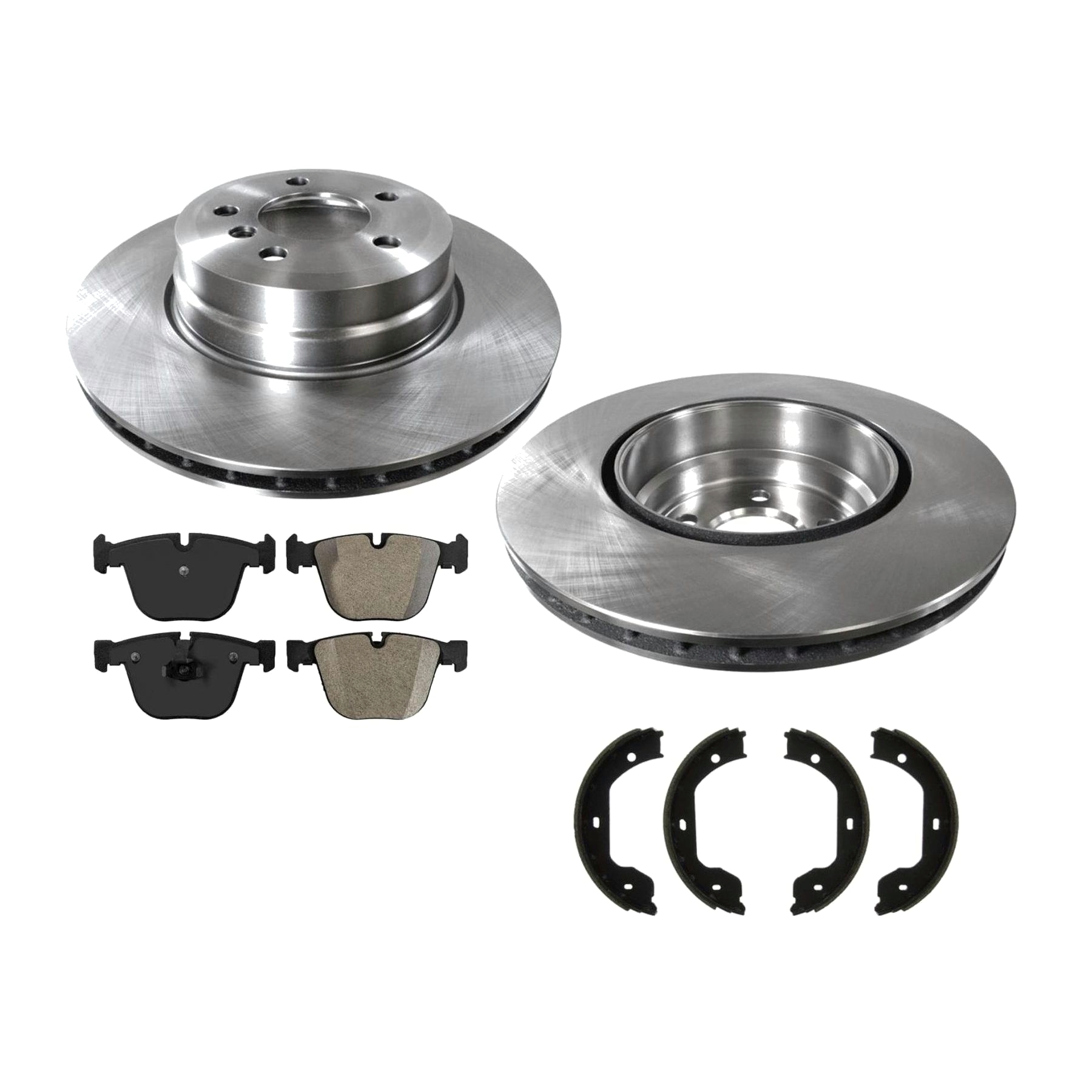 345Mm Rear Disc Brake Rotor Pads For 2007-2013 BMW X5 Sport Utility 4.4L Engine