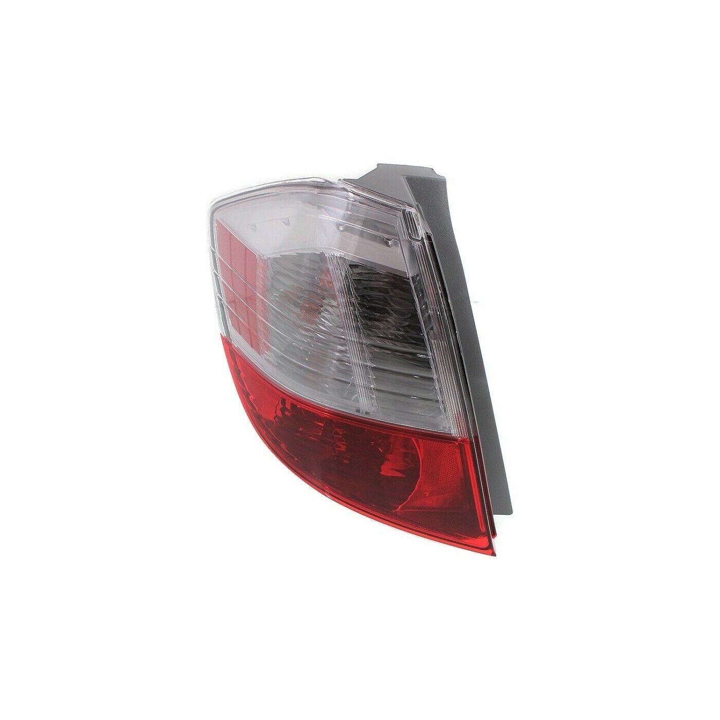 Halogen Tail Light Set For 09-14 Fit Hatchback Clear & Red Lens W/ Bulbs 2Pcs