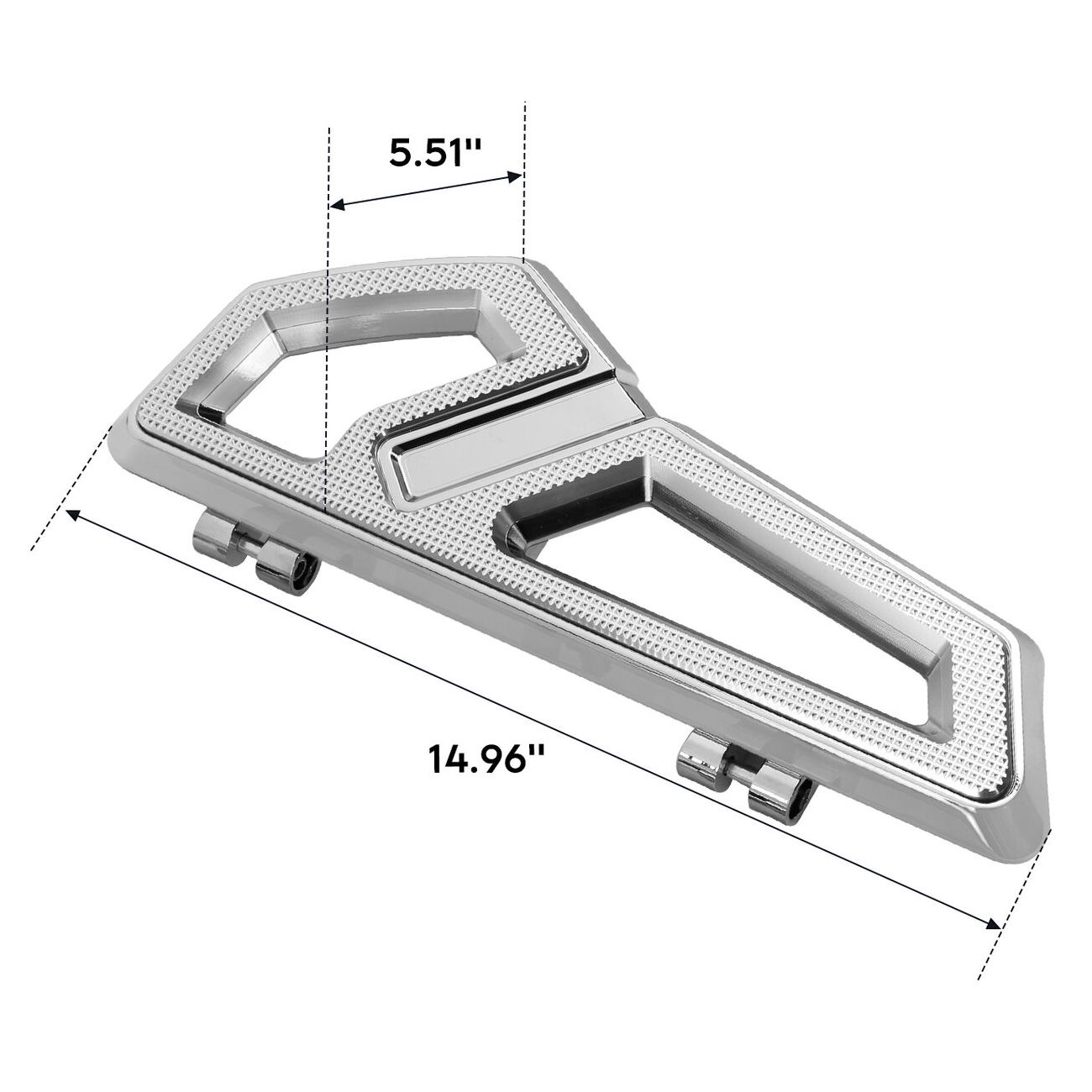 For 11-13 Harley-Davidson Blackline Chrome Front Driver Floorboard Footboard