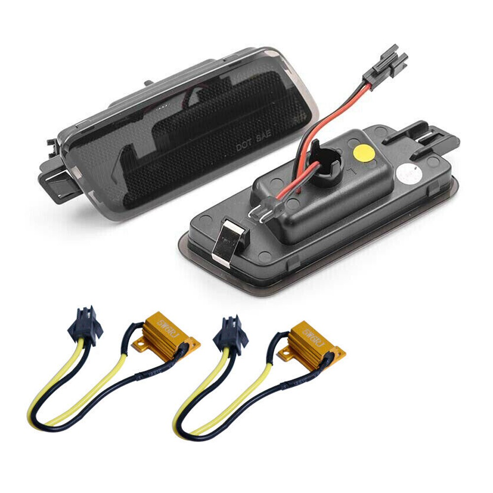 4x Smoked LED Front&Rear Side Marker Lights