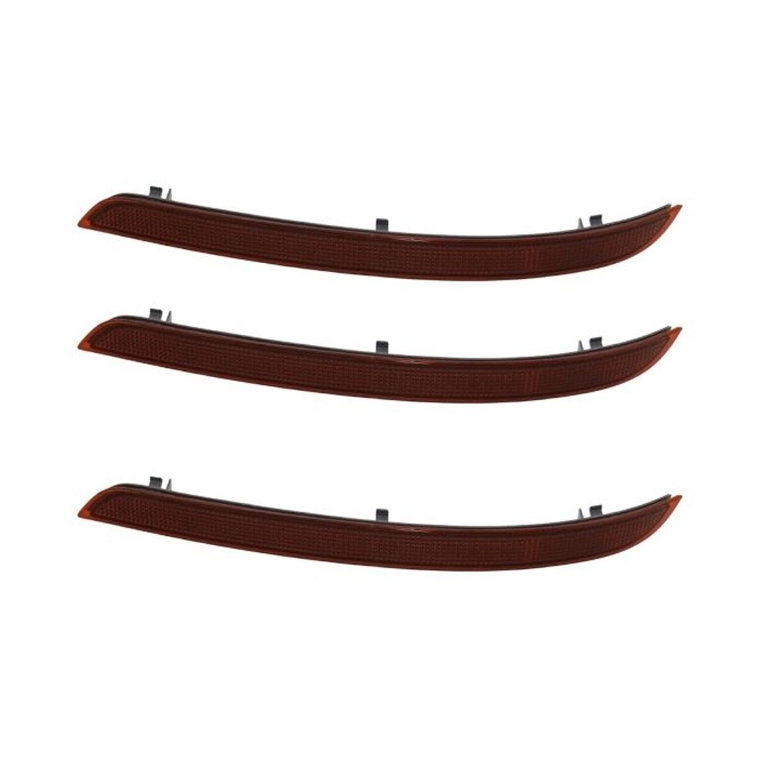 3 Sets Of - Bumper Face Bar Reflector Light Lamp Rear Passenger Right Side For