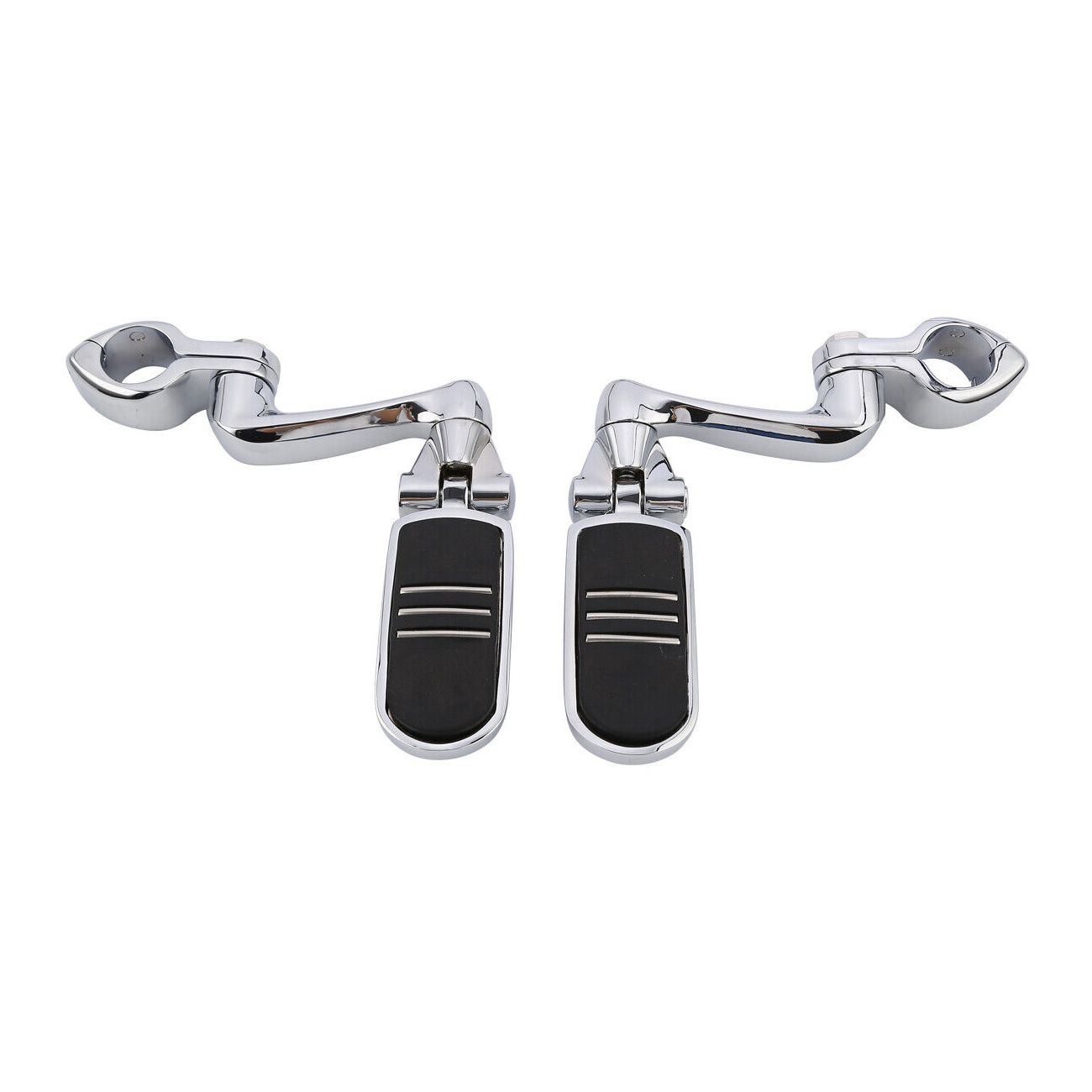 For 14-21 CVO 360 Adjustable Highway Foot Pegs 1 1/4" Engine Guard Long Mount