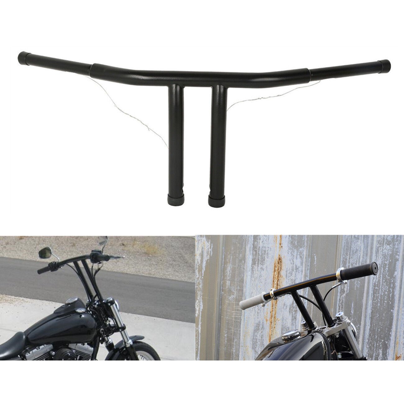 1 1/4'' 8" Rise T-Bars Handlebar Fit For Harley-Davidson Harley