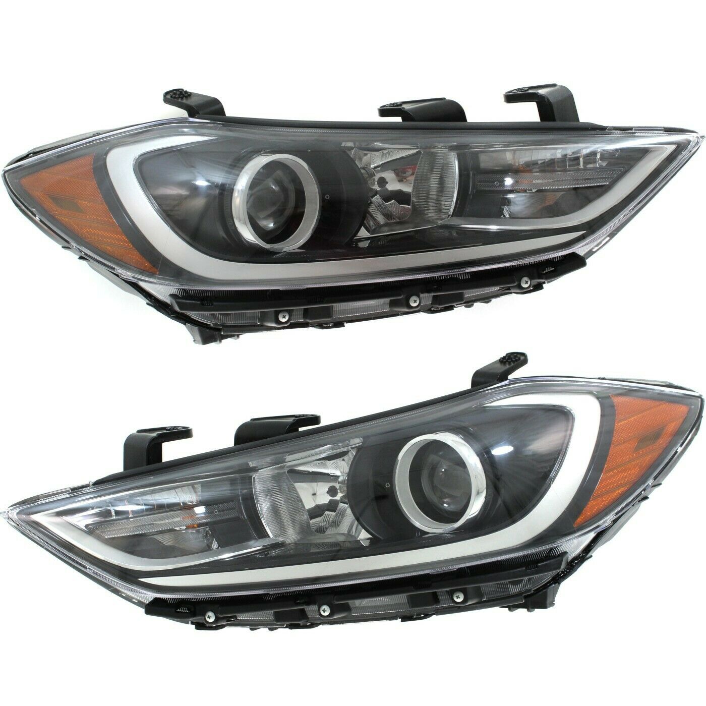 Headlight For 2017-18 Elantra Sedan Pair Driver And Passenger Side