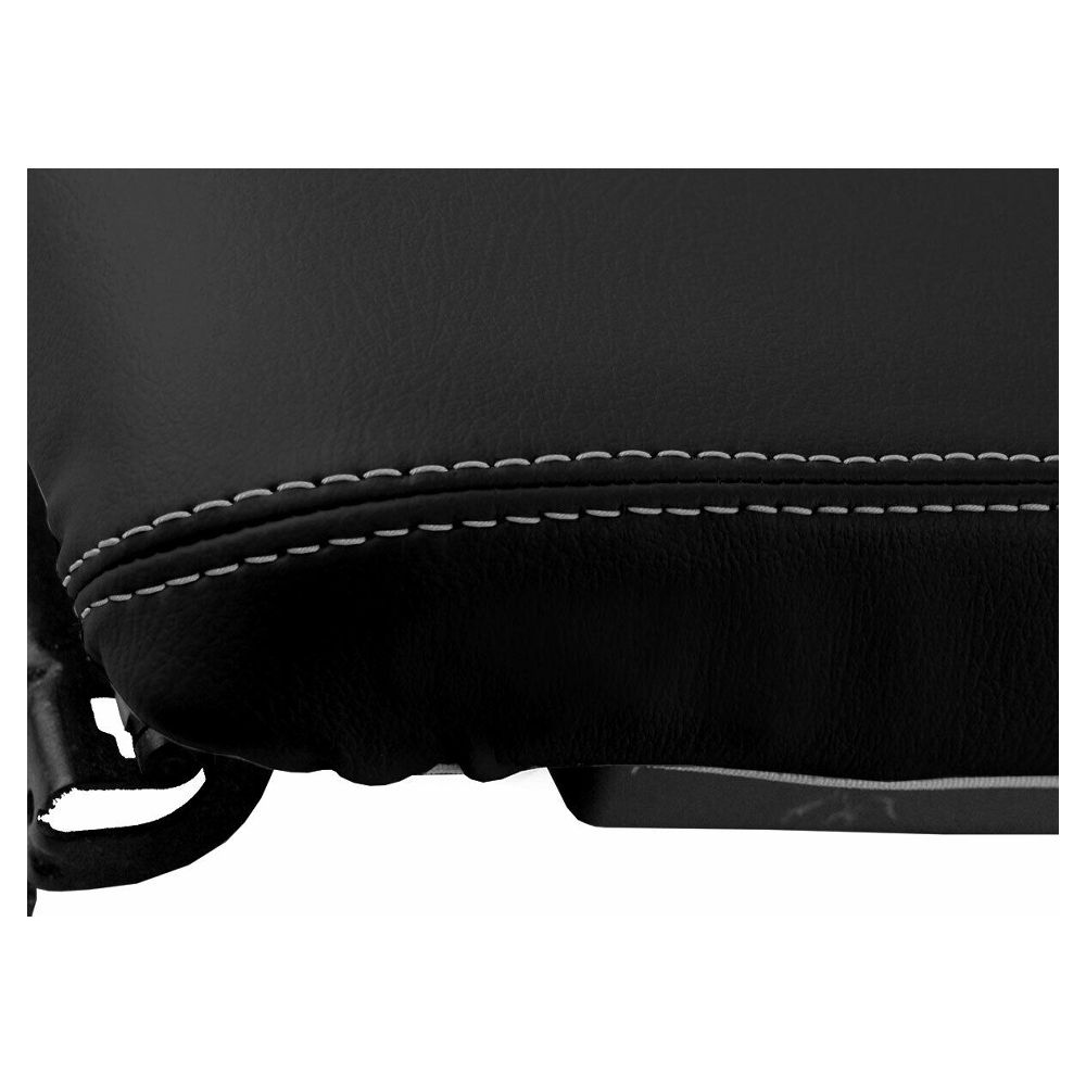 Console Lid Armrest Cover Leather For Dodge 2008-2014 Avenger Sedan Gray Stitch