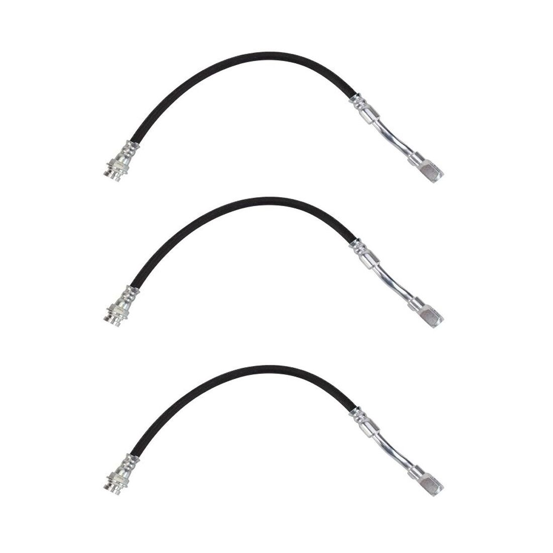 3 Sets Of - Rear Left Brake Hose Fits 1999-2003 Chevrolet 1999-2003 GMC
