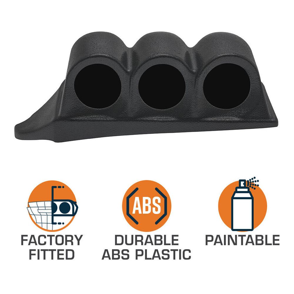 Triple Dashboard Gauge For Excursion F250 F350 F450 SuperDuty Super Duty Power Stroke