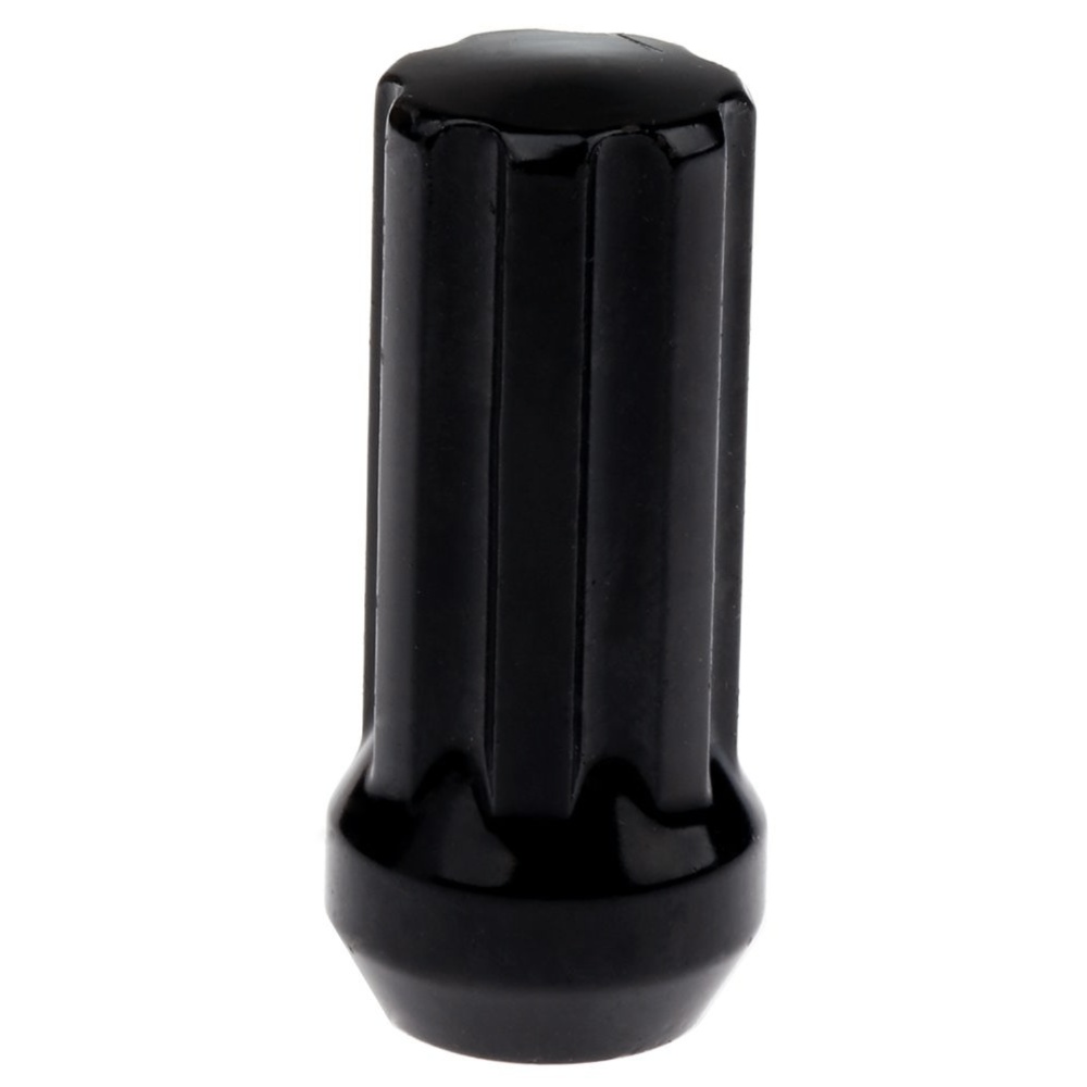 24 Black M14x2 +2 Keys Spline Drive Close End Lug Nuts For Ford Lincoln