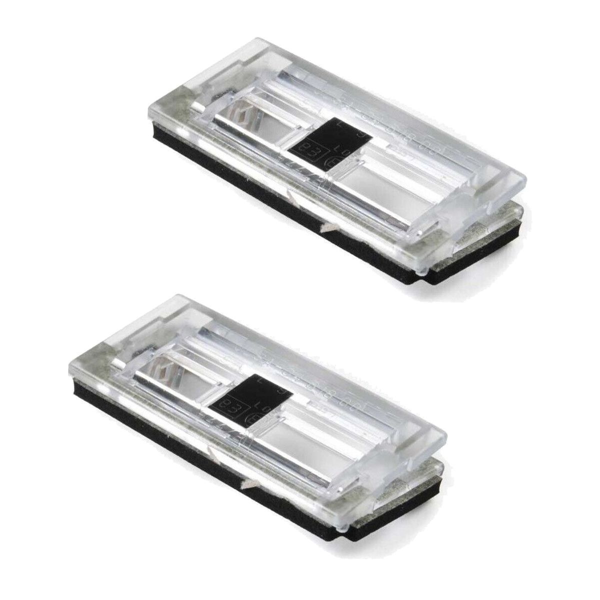 Pair Set Of 2 License Plate Light Lense Covers For 00 BMW 323Ci Base Coupe E46