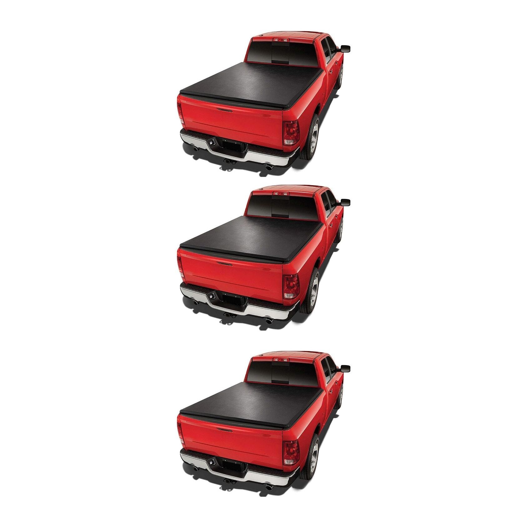 3 Sets Of - 6.5FT Truck Bed Roll-Up Tonneau Cover For LTD Limited Sierra Silverado