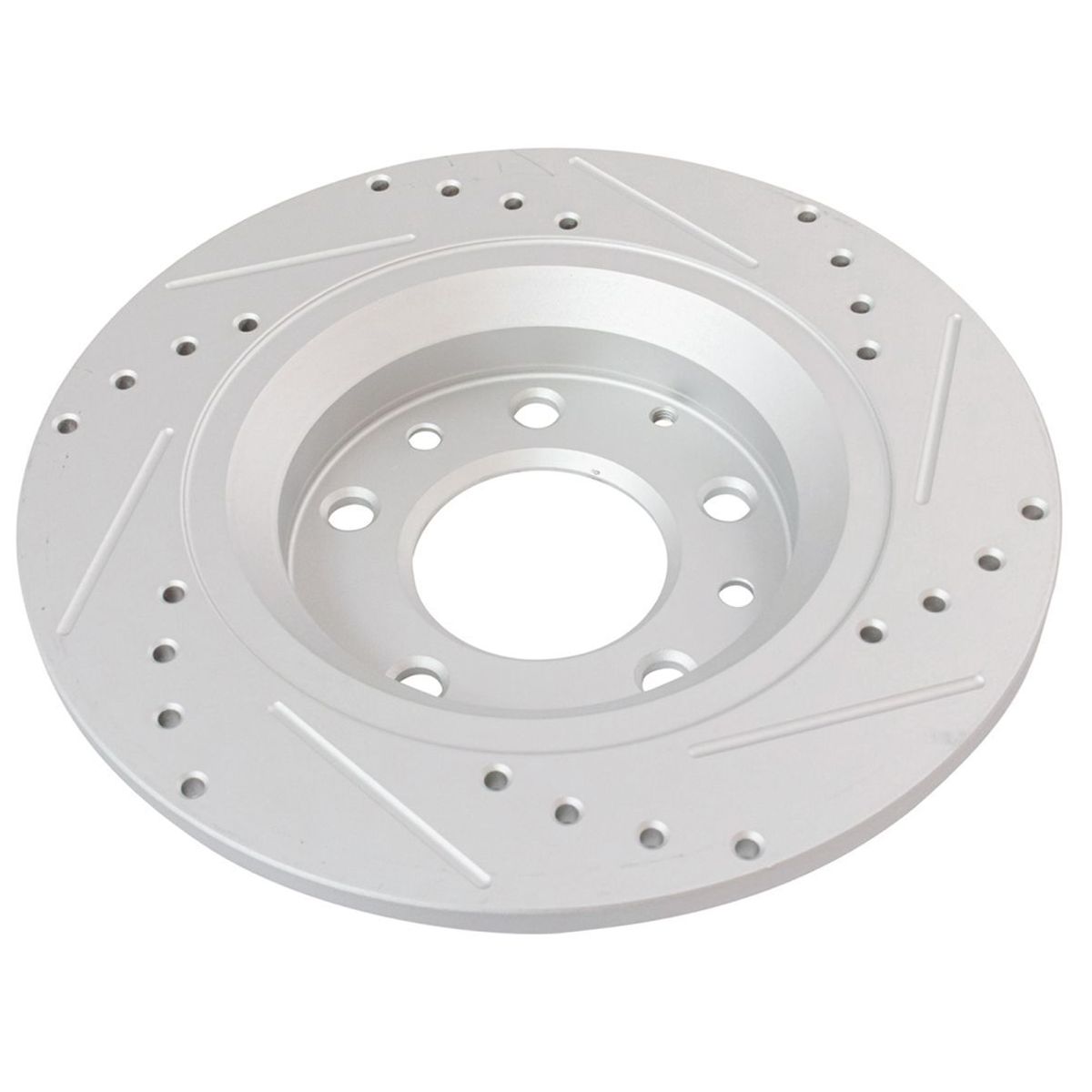 Brake Rotor Drilled Slotted Rear G-Coated